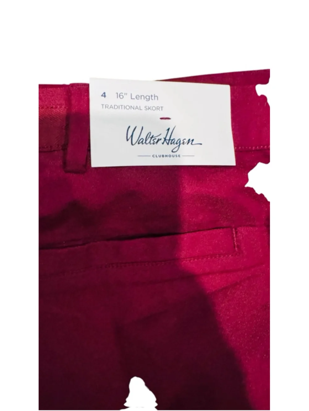 Women's Walter Hagen Skort Size 4 Red/burgundy
